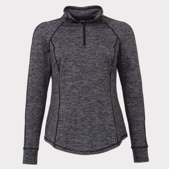 Torrid Super Soft Performance Jersey Half Zip Active Pullover Size 4 - Picture 1 of 8